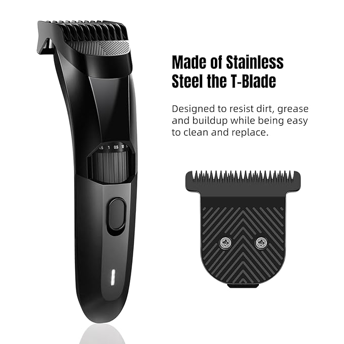 3Pack Premium Stainless Steel T-Blade, Compatible with MANSCAPED The Beard Hedger, for Precision Facial Hair Trimming.