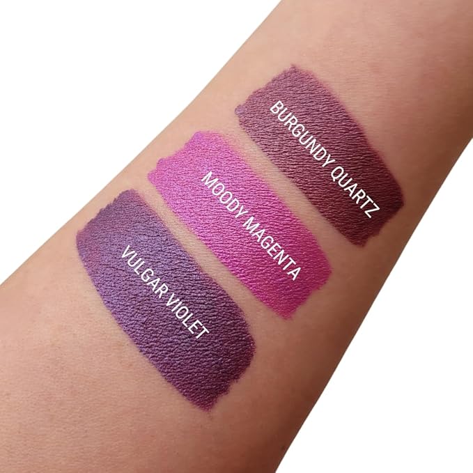 Aromi Metallic Liquid Lipstick | Long-lasting, Waterproof Lip Color with Shimmery Finish, Vegan, Cruelty-free, Gluten and Paraben Free, Made in USA, Handmade (Vulgar Violet)