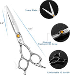 Professional Hair Cutting Scissors 6 Inch, VG10 Stainless Steel Barber Shears, Extremely Sharp Hairdressing Scissors for Salon & Home Use, Ambidextrous Left Right Hand