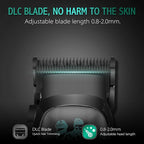 DSP Professional Hair Clipper for Men, Brushless Motor with 4CR DLC+Ceramic Blade, Rechargeable Cordless Hair Cutting Kit- Gift for Men (Green)
