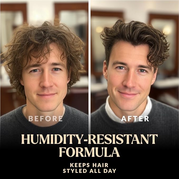 Charlemagne Sea Salt Spray for Men - 6.76 fl oz, 2 Pack - Sea Salt Hair Texture Spray for Beach Hair Waves & Volume, Matte Hold & Heat Protection - Made in Germany