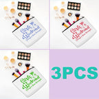 3 Pcs Girls Weekend Gifts Girl Trip 2025 Makeup Bag Girls Trip Gifts Favors Summer Gift Cosmetic Bag Toiletry Bag Zipper Pouch Weekender Bags for Women Girl Friendship Bachelorette Party Birthday