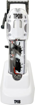 TPOB White Slime 2 Splatt Clipper Trimmer Set Barber Hair Clippers for Men 6800 RPM