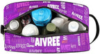 Personalized Makeup Bag with Name, Best Friends Teen Women Mom Birthday Gift Toiletry Travel Bag for Toiletries, Bright Purple Solid Color Background