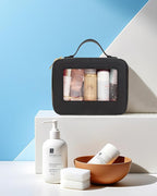 KOTORA Small Makeup Bag for Purse Cute Travel Makeup Bag Clear Cosmetic Bag with Zipper, Car Make Up Bag Organizer Storage Traveling Car Accessories Travel Essentials for Women
