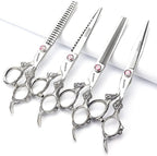 Hair Scissors 6/7/8/9-inch 440C High Hardness For Hairdressers Haircuts Cuttinging Scissors Professional Haircut (7 inch-4pc)