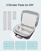 Luxtude Travel Barber Case, Hard Barber Bags for Clippers and Supplies, Travel Hair Clipper Case, Clipper and Trimmer Cases with Shoulder Strap, Easy Carrying