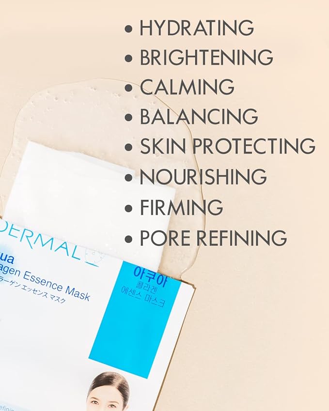 DERMAL 32 Combo Pack Made in Korea Facial Mask – 20+ Years of K-Beauty Experience, Premium Quality Korean Sheet Masks for Daily Skincare Routine