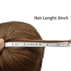 Toupee for Men French Lace Human Hair Replacement Systems Lace Center with Poly Around Hair Piece Mens Toupee Hair Units for Man V-Looped Front Male Hair Units 6"X9" 17R#BROWN/BLONDE MIX WARM TONE