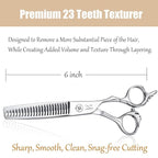 JASON 6" Hair Scissors Set - Hair Shears with Ultimate Sharp Sword Blade, Professional Haircut Scissor Hair Trimming Shear for Barber, Hairdresser, Stylist, Japanese 440C Stainless Steel Gift
