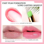 BINGBRUSH Peach Color Changing Lipstick,Moisturizer Long Lasting Lip Care Lip Balm Magic Lip Gloss Lip Tint Stain Gloss Set for Women (1pc Aloe vera)