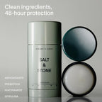 SALT & STONE Aluminum Free Deodorant | Extra Strength 48 Hour Protection for Women & Men | Made with Seaweed Extracts, Shea Butter & Prebiotics (Bergamot & Hinoki)