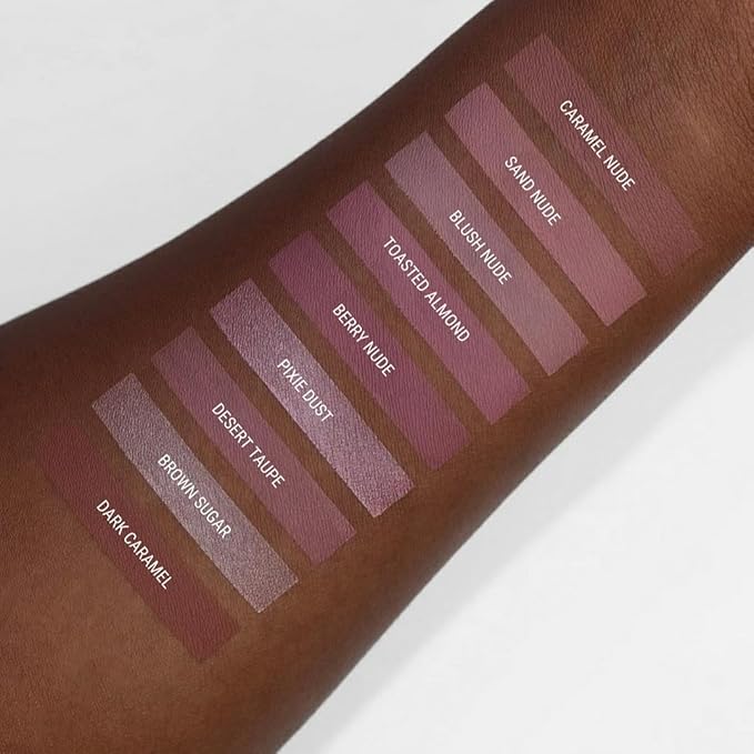 Aromi Matte Liquid Lipstick | Long-Lasting, Dusty Rose Lip Color for Women, Rosy Nude Shade, Vegan, Waterproof, Long Wear (Berry Nude)