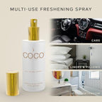 COCO by Stone 5oz All-in-One Spray (Oud Wood) Shake & Spray Formula for Fabric, Pillows, Interiors, Clothing, Home Fragrance Accessories, Room Perfume, Room Deodorizer, Vegan & Cruelty-Free