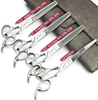 SHARONDS 6.5 Inch Stainless Steel Professional Barber Scissors Hair Thinning Scissors Hairdresser or Home Hairdresser Variant/Hybrid Scissors (6.5 inch-4pc)