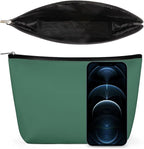 Fashion Zipper Cosmetic Case, Portable Makeup Case, Personality Toiletry Bag, Green Travel Cosmetic Toiletry Bag