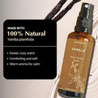 Vanilla Room, Linen & Pillow Spray by Aromafume | 100ml/3.38 fl oz | with Pure Vanilla Essential Oil | Aromatherapy Spray | Mist for Bedding, Fabrics