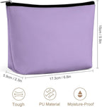 Women's Toiletry Bag, Travel Cosmetic Bag, Large Makeup Case, Purple Personality Fashion Zipper Cosmetic Case