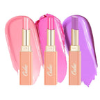 Oulac Moisturizing Shine Lipstick For Women Christmas Set 3PCS, 2 in 1 Tinted Lip Balm for Winter, Hydrated Juicy and Glossy Lip Color for Dry, Cracked and Chapped Lips, Vegan 10+15+20