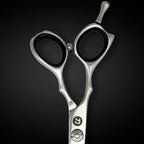 Left Handed Set of Hair Cutting Shears - Saki Kotaro - Made from Japanese 440C Steel - 6 Inch Set Includes Left Hair Scissors, Left Thinning Shears, Razor and Leather Shears Case