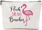 Flamingo Gifts, Flamingo Makeup Bag, Flamingo Bird Animal Lover Gifts for Women Wife, Flamingo Stuff Summer Cosmetic Bag, Flamingo Themed Gifts Funny Toiletry Bag Graduation Birthday Gifts