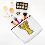 Initial Makeup Bag Monogrammed Cosmetic Bag Letter Y Zipper Pouch Softball Accessories for Girls Women Player Coach Friend Graduation Birthday Gifts
