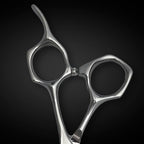 Professional Hair Cutting Scissors - 6 or 7 Inch Sizes - Convex Blade - Japanese 440C Stainless Steel - For Wet or Dry Cutting - Saki Shears Musashi For Hairdressers and Barbers (Thinning 6 Inches)