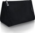 Aosbos Premium Small Makeup Bag, Compact Cosmetic Pouch, Travel-Size Make UP Case for Women, Black