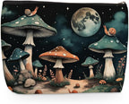 Wenboco Mushroom Makeup Bag, Mushroom Gifts Travel Makeup Case Cosmetic Bags for Women, Portable Pouch Purse Travel Essentials Toiletries Accessories, Christmas Birthday Gifts