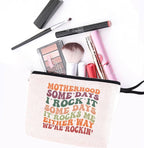 Makeup Bag Mom Gifts for Mom Funny Humorous Mama Gifts Mother Gifts for Women Female Momma Mommy Mom Mummy Coworkers Zipper Pouch Bag Travel Bag for Appreciation Mothers Day Birthday Cosmetic Bag