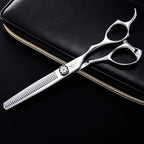 Fenice Professional Hair Cutting Thinning Shear- 8 in 1 Hairdressing Scissors Set - Barber Hair Cutting Scissors/Shears（5.5 inch）