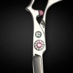 5.5" Jewel and Pink Hair Shears - Saki Tomika Professional Hair Shear - Ergonomic, Comfortable, and Stylish Design for Hairdressers and Salons