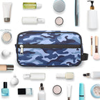 Pardick Camo Camouflage Print Travel Toiletry Bag for Women Men Lightweight Cosmetic Makeup Bag Organizer Waterproof Shaving Dopp Kit with Large Capacity for Toiletries Shaving Accessories