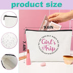 Girls Trip 2025 Makeup Bag - 4 Pcs Weekend Cosmetic Toiletry Zipper Pouch Weekender Bags for Women - Summer Favors, Friendship, Bachelorette Party, Birthday Gifts