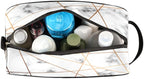Marble Texture Abstract Travel Toiletry Bag for Women Men Lightweight Cosmetic Makeup Bag Organizer Waterproof Shaving Bag Dopp Kit with Large Capacity for Toiletries and Shaving Accessories