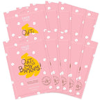 FACETORY K Beauty Face Mask Skin Care - OATS MY BANANAS CALMING Sheet Mask with Oat Extract | Milky Essence Soothes & Moisturizes (10 Pack)