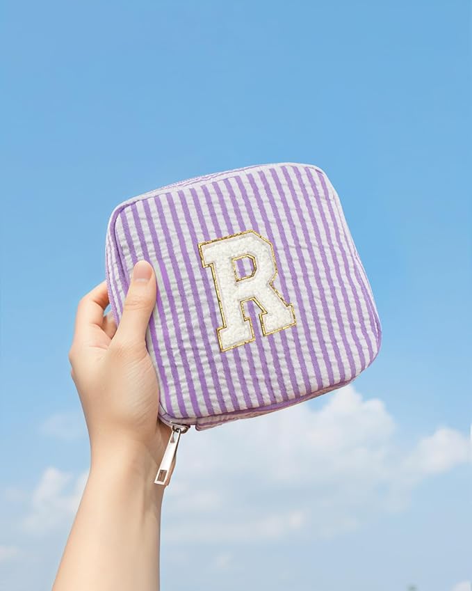 LETGO Gifts for Girls Teen Girl - Pink Preppy Makeup Bag Best Friend Birthday Gifts Teacher Gifts for Women Wedding Gifts Bridesmaid Gifts Daughter Teacher Wife Gifts Teen Girl Gifts
