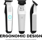 Supreme Trimmer Recharge ST777 – Professional Barber Trimmer with 2 Removable Batteries | 8000 RPM Motor, Zero Gap DLC Blades, Smart Charging Dock, USB-C Fast Charge