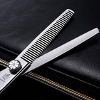 Fenice Professional Hair Cutting Thinning Shear- 8 in 1 Hairdressing Scissors Set - Barber Hair Cutting Scissors/Shears（5.5 inch）
