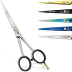 Hair Cutting Scissors-Professional Hairdressing Scissors for Women,Men,Hair Stylists,Salon,Barber- 6.5-Inch Stainless Steel Hair Scissors with Finger Rest (Classic Scissor Shinny Polish)