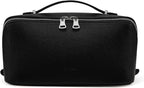 EACHY Makeup Bag,Large Capacity Travel Makeup Bag,Waterproof Portable Open Flat Toiletry Bag Cosmetic Bag with Divider and Handle