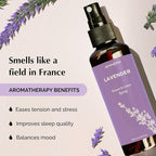 Lavender Room, Linen & Pillow Spray by Aromafume | 100ml/3.38 fl oz | with Pure Lavender Essential Oil | Aromatherapy Spray for Relaxation, Sleep & Stress Relief | Mist for Bedding, Fabrics