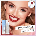 Cushion Lip Gloss Matte Lip Tint – Long-Lasting Lightweight Color, Soft Plush Applicator for Gradient Blurred Lips, Non-Sticky Velvet Finish Hydrating Lip Stain 03#–Brick Red