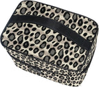 Makeup Bag, Leopard Skin Animal Print Travel Makeup Organizer Bag Cosmetic Cases Toiletry Bags for Girl Women Ladies