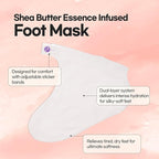 Epielle Moisturizing Foot Mask 6 Pairs, Deep Moisturizing Socks for Dry, Cracked Feet, Self Care Gifts for Women, Spa Kit, Stocking Stuffers, Thanksgiving Essentials