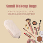 Makeup Bag Small Cosmetic Bags for Purse Women Girls Y2k Checkered Simple Make Up Pouch