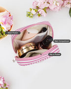 LETGO Gifts for Girls Teen Girl - Pink Preppy Makeup Bag Best Friend Birthday Gifts Teacher Gifts for Women Wedding Gifts Bridesmaid Gifts Daughter Teacher Wife Gifts Teen Girl Gifts R