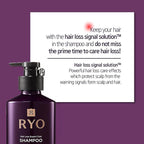 RYO Hair Strength Expert Care Shampoo for Oily Scalp, Moisturizing and Relieving Itchiness for Dryness, Hair Strengthening, Sebum Control, 13.53 Fl Oz.