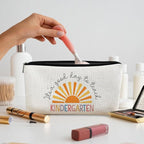 Kindergarten Teacher Gift: Makeup Bag, Cosmetic Bag Zipper Travel Toiletry Bag, Best Teacher Gifts