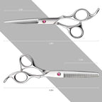 Fcysy Professional Barber Scissors - Thinning Shears for Men & Women, Salon Hair Trimming Kit with Scissors Set
